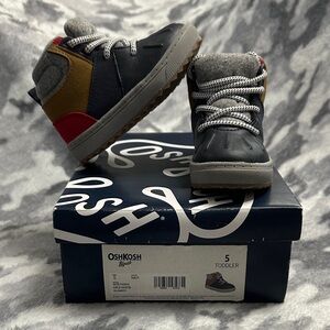 OshKosh B'gosh Toddler Black and Red Boots